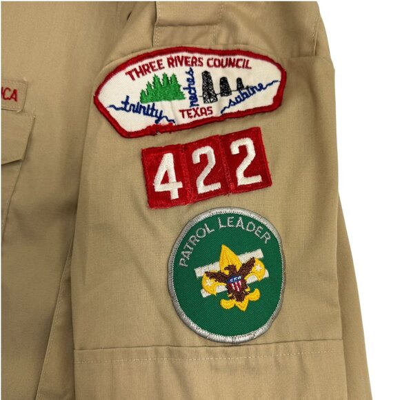 Vtg 80s Boy Scouts America Official Patrol Leader Shirt S Patches Uniform *READ* - Picture 5 of 12